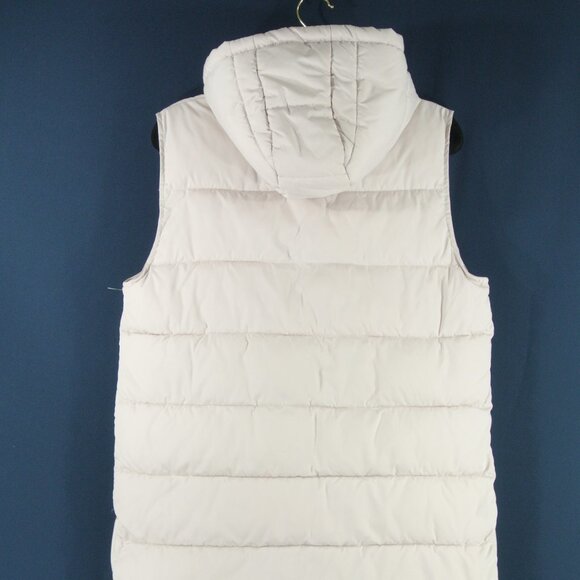 NEW ZELLA Long Hooded Puffer Vest In Pink Hush SZ S#2885 - Picture 12 of 12